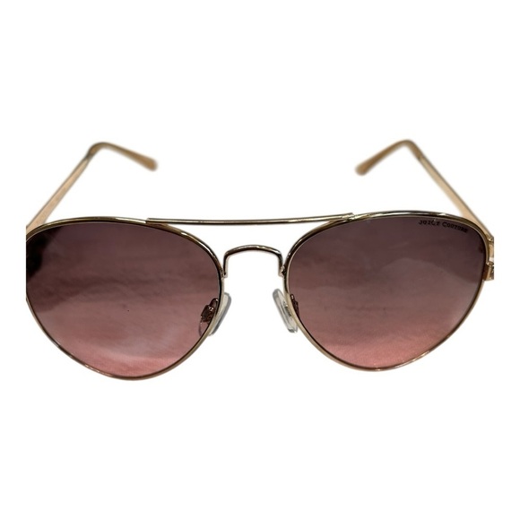 Juicy Couture Pink Aviator Sunglasses Gold with Pink Lenses - Picture 2 of 8